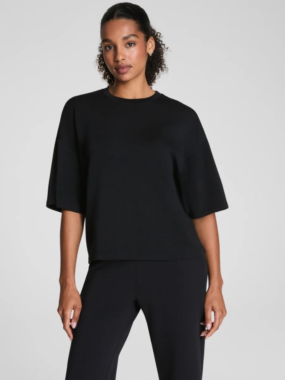 SPANX AirEssentials SET - Relaxed Tee and Zero Waistband Wide Leg Pant Size M